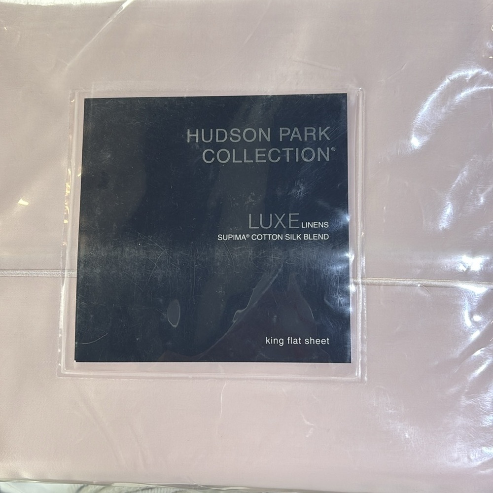 Hudson Park Supima Cotton Silk Flat Sheet, King - Exclusive
